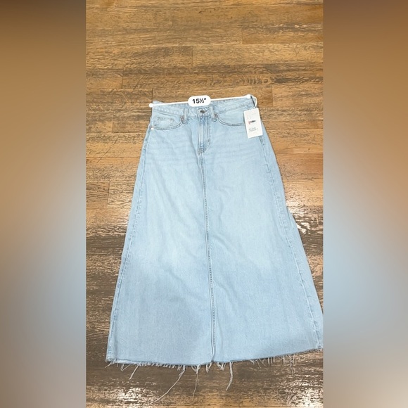 Hm light blue denim long skirt - Picture 9 of 12